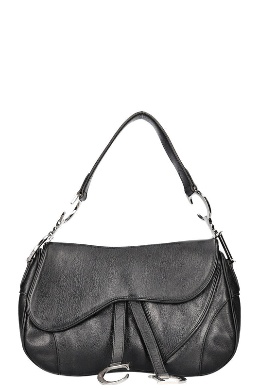 Dior Double Saddle Bag 2 Black Handbag