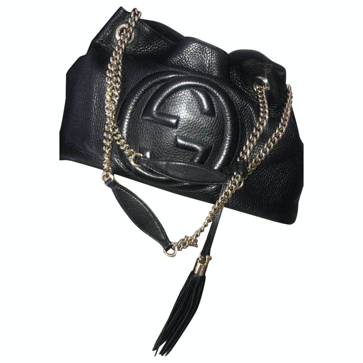 Gucci soho black leather handbag