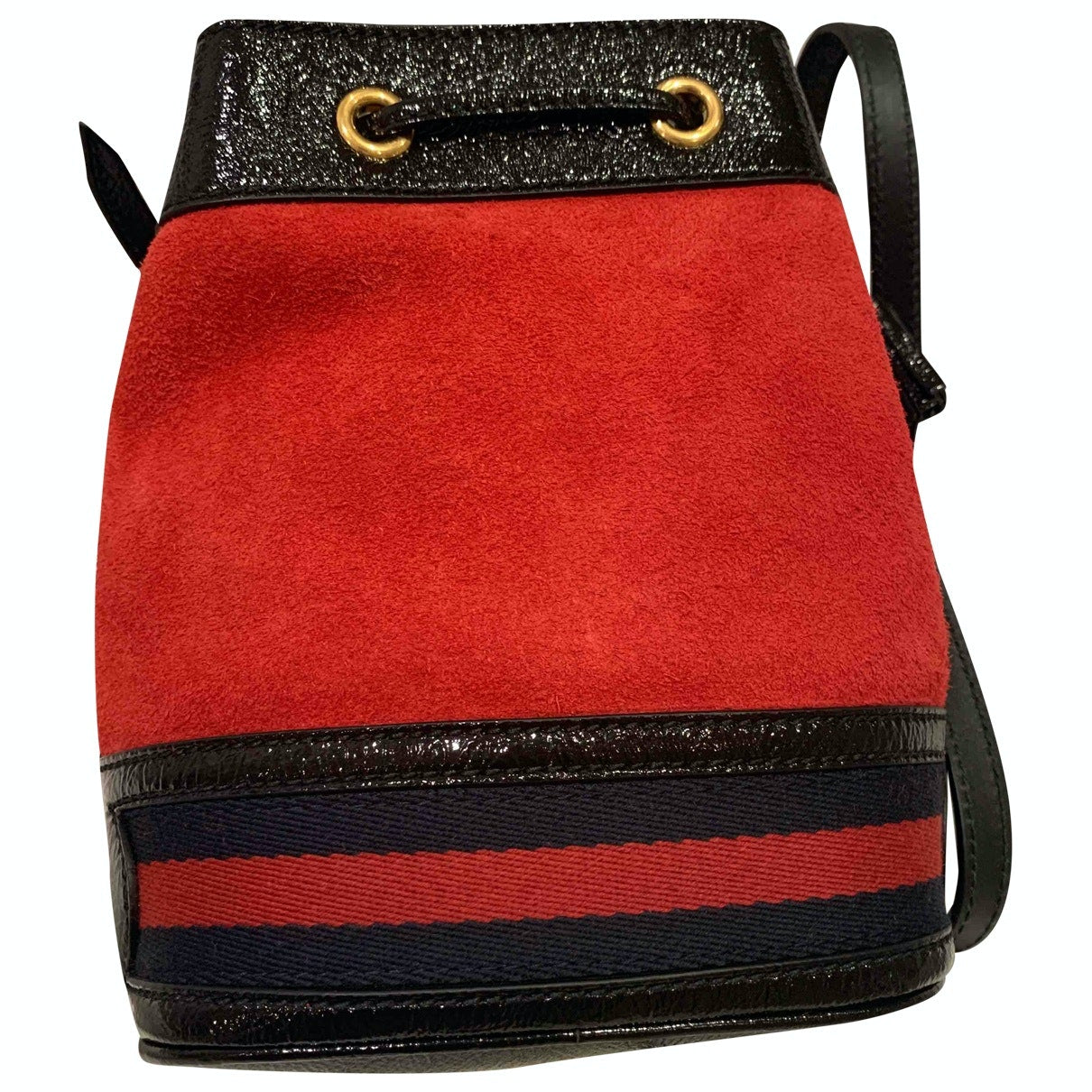 Gucci ophidia multicolour suede handbag