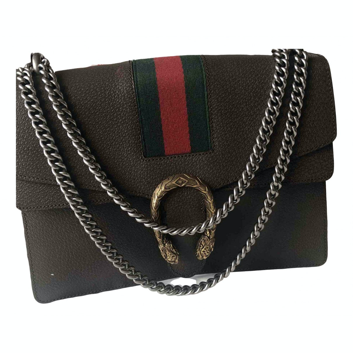 Gucci dionysus brown leather handbag
