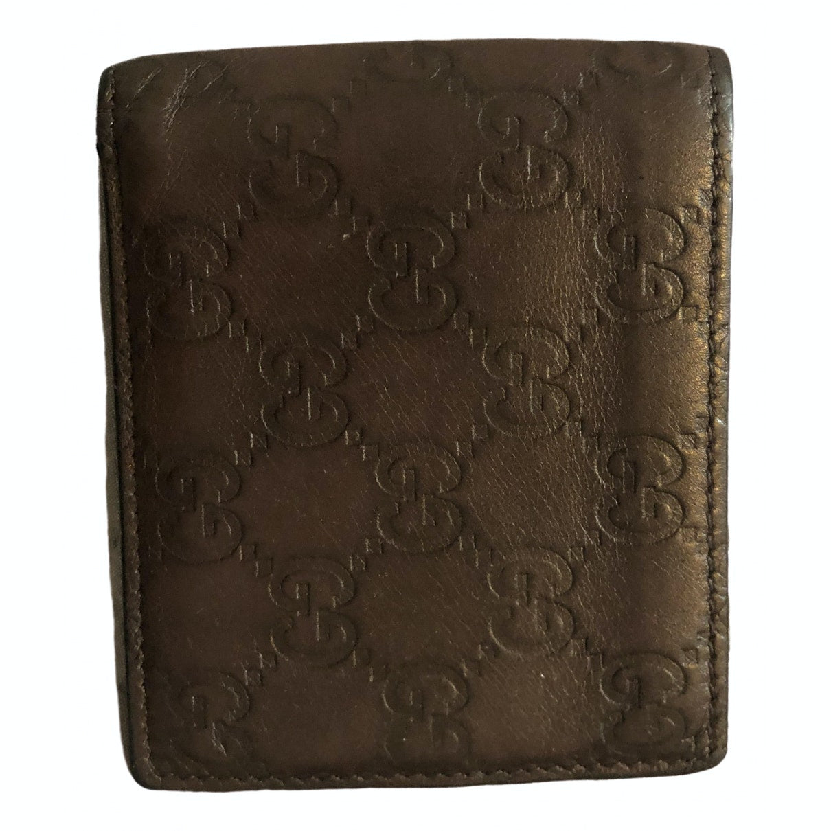 Gucci brown leather case
