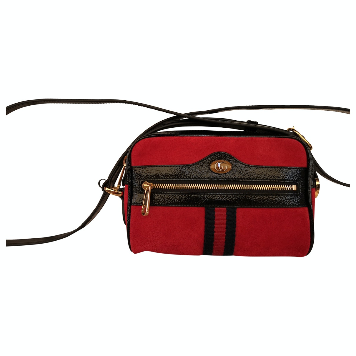 Gucci ophidia red suede handbag
