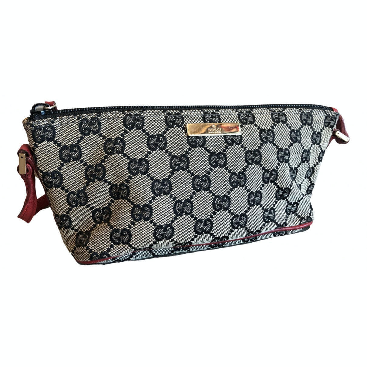 Gucci grey cloth clutch bag