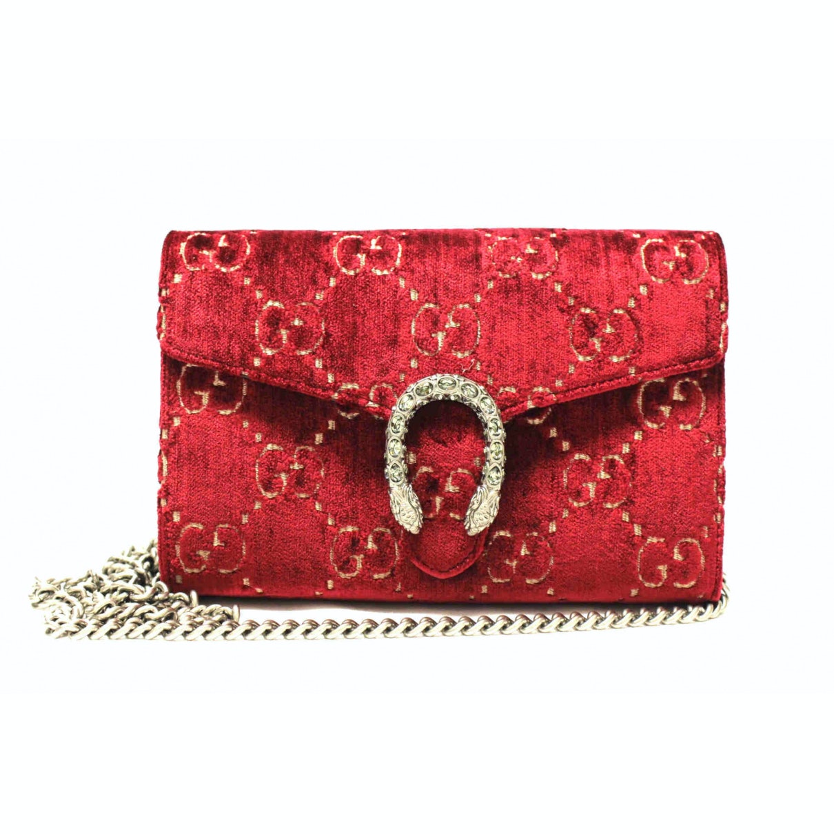 Gucci dionysus red velvet handbag