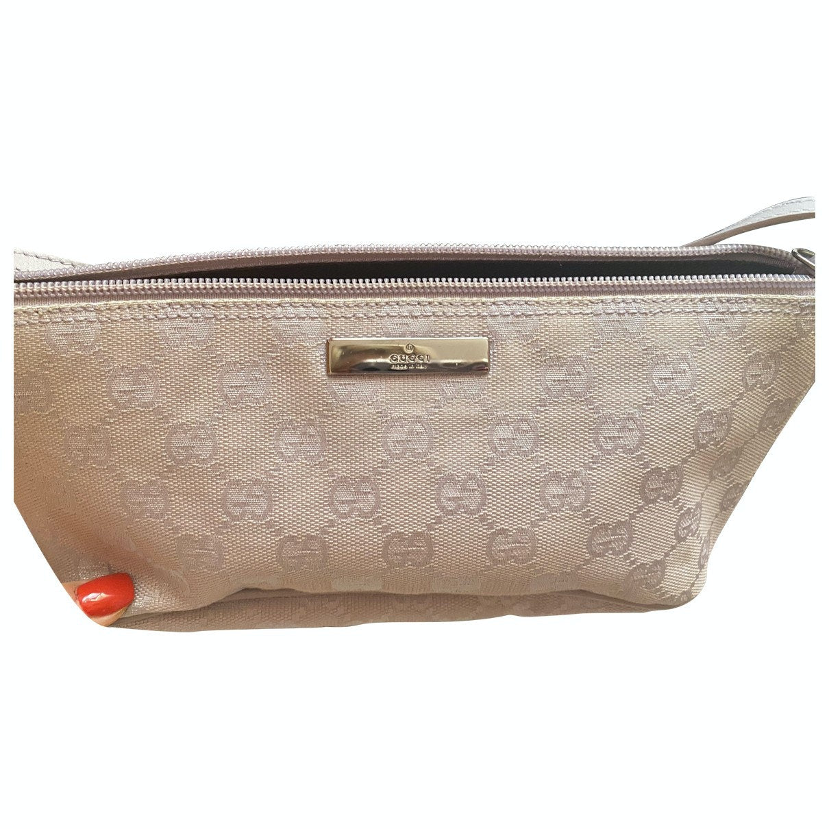 Gucci purple cloth clutch bag