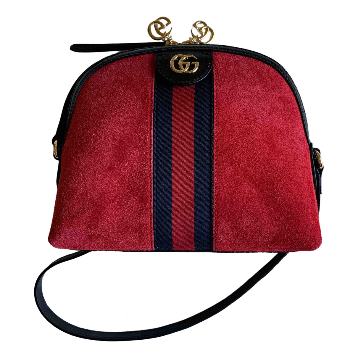 Gucci ophidia red suede handbag