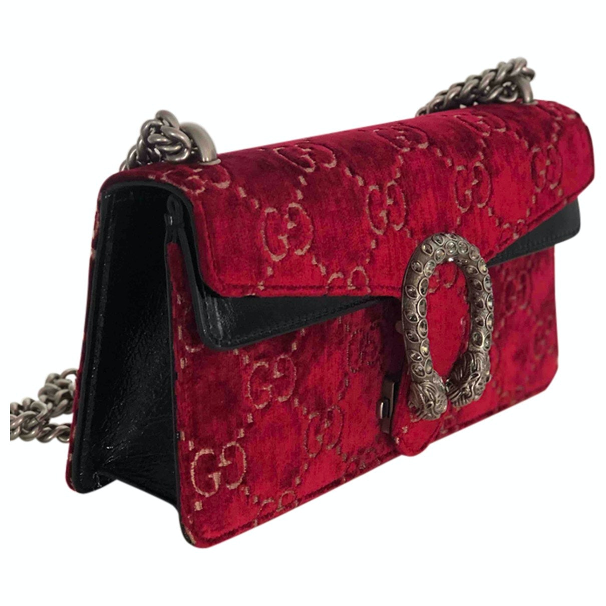 Gucci dionysus burgundy velvet handbag