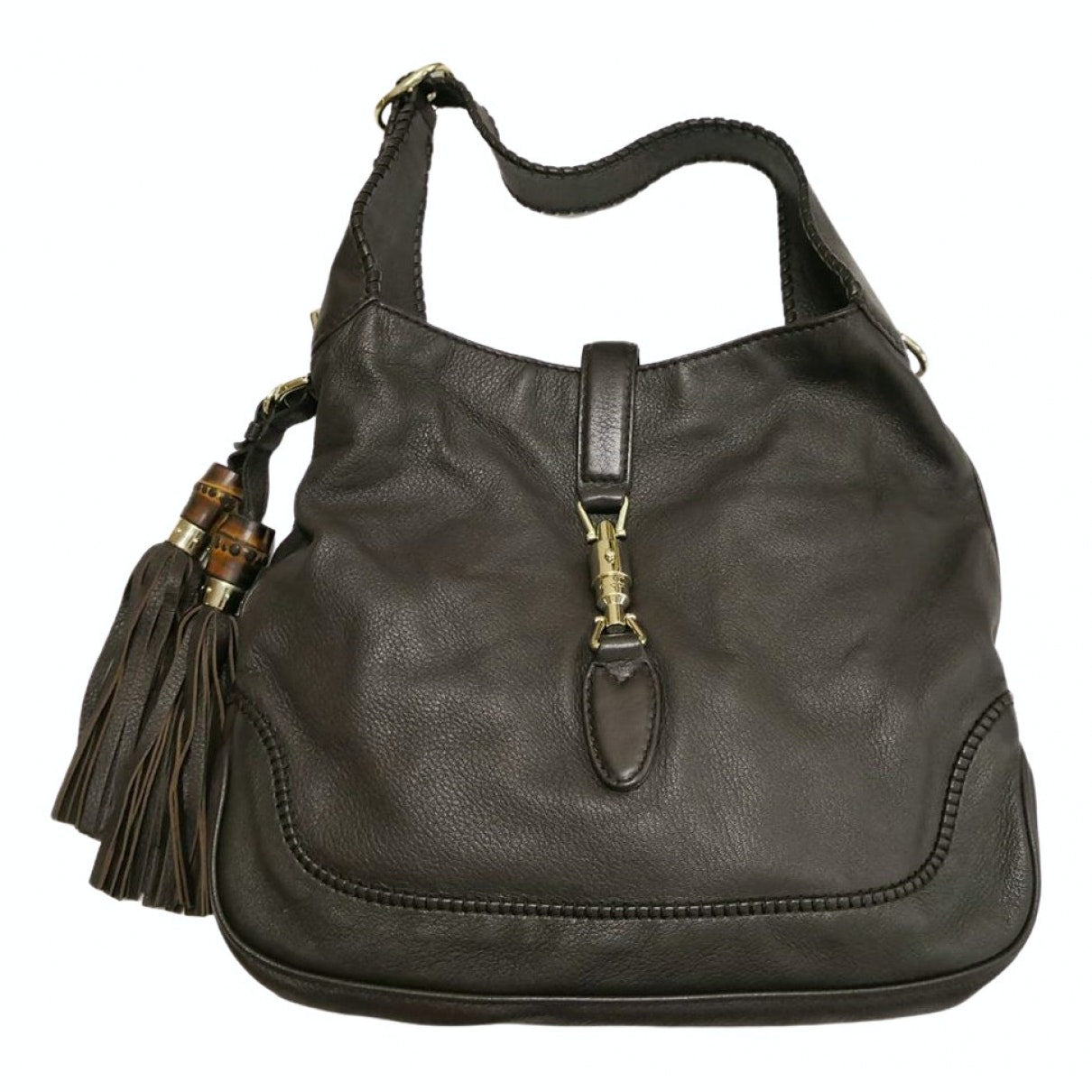 Gucci jackie brown leather handbag