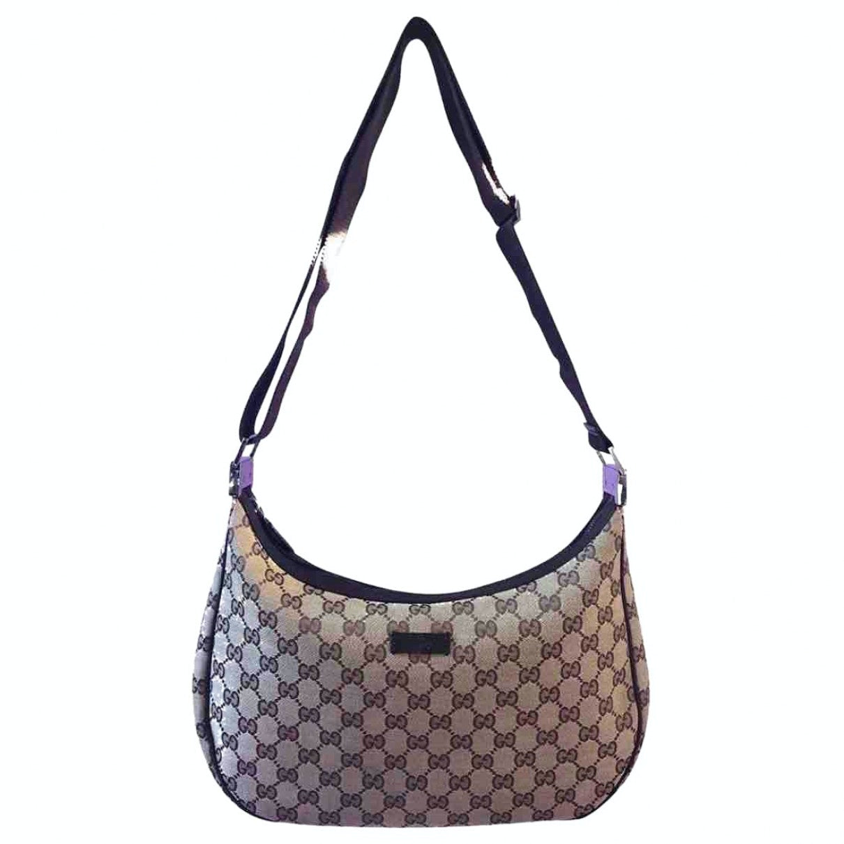 Gucci brown cloth handbag