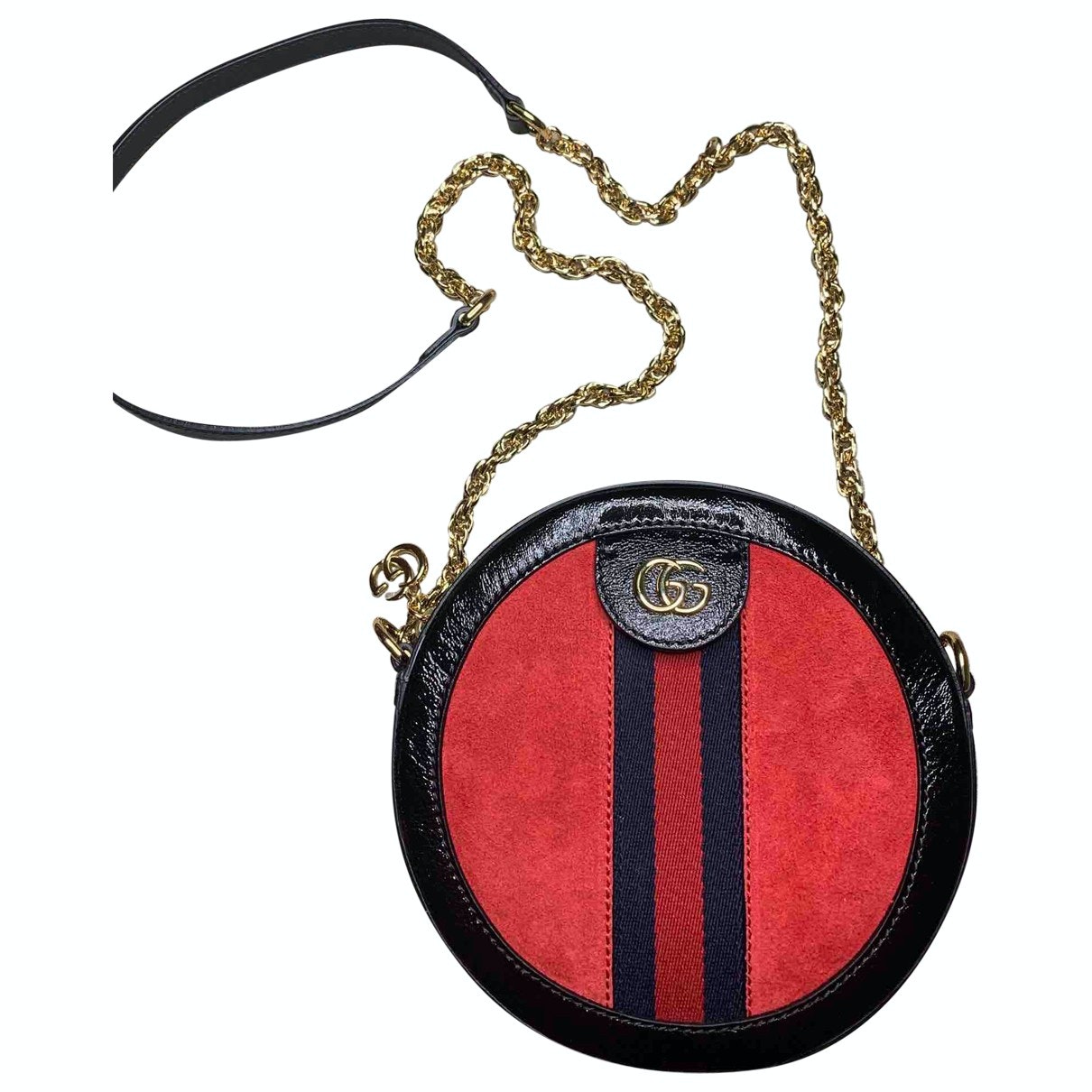 Gucci ophidia red suede handbag
