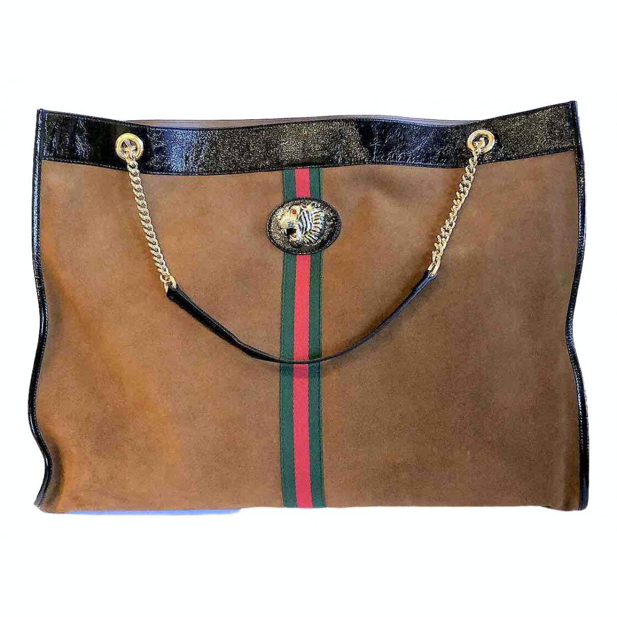 Gucci rajah suede handbag