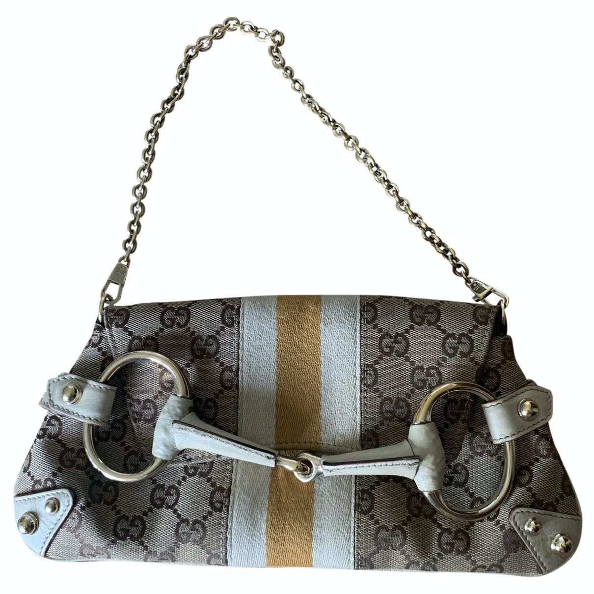 Gucci camel leather handbag
