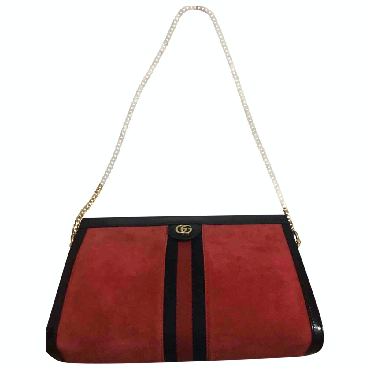 Gucci ophidia red suede handbag