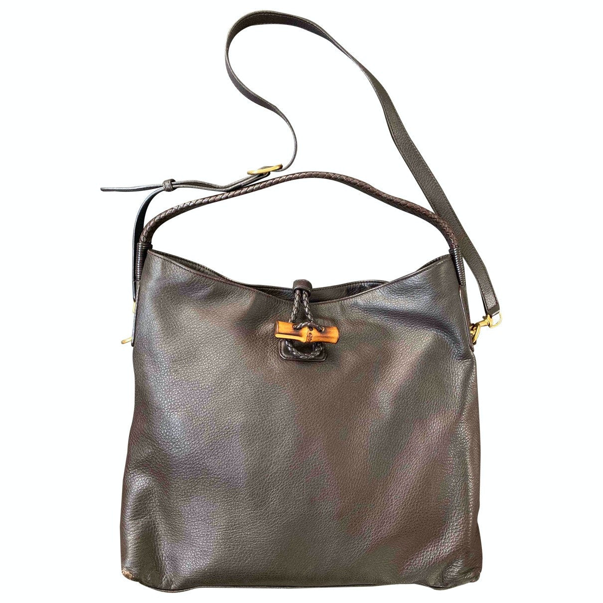 Gucci brown leather handbag