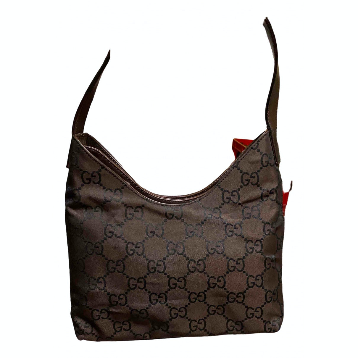 Gucci brown cloth handbag