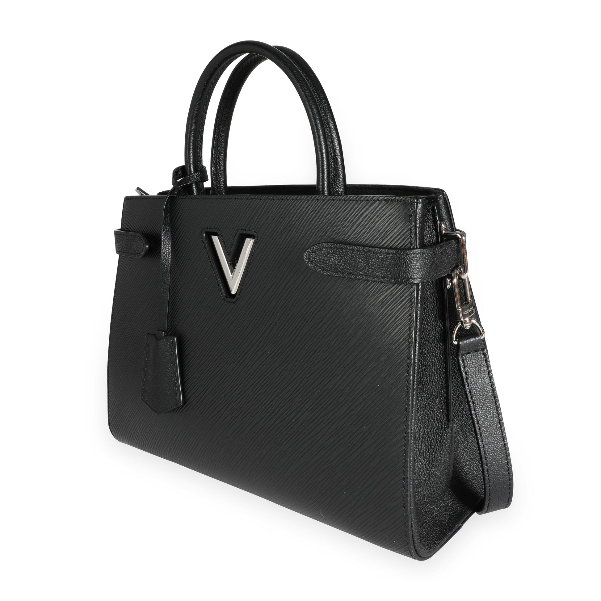 Louis Vuitton Epi Twist Leather Black Tote Bag
