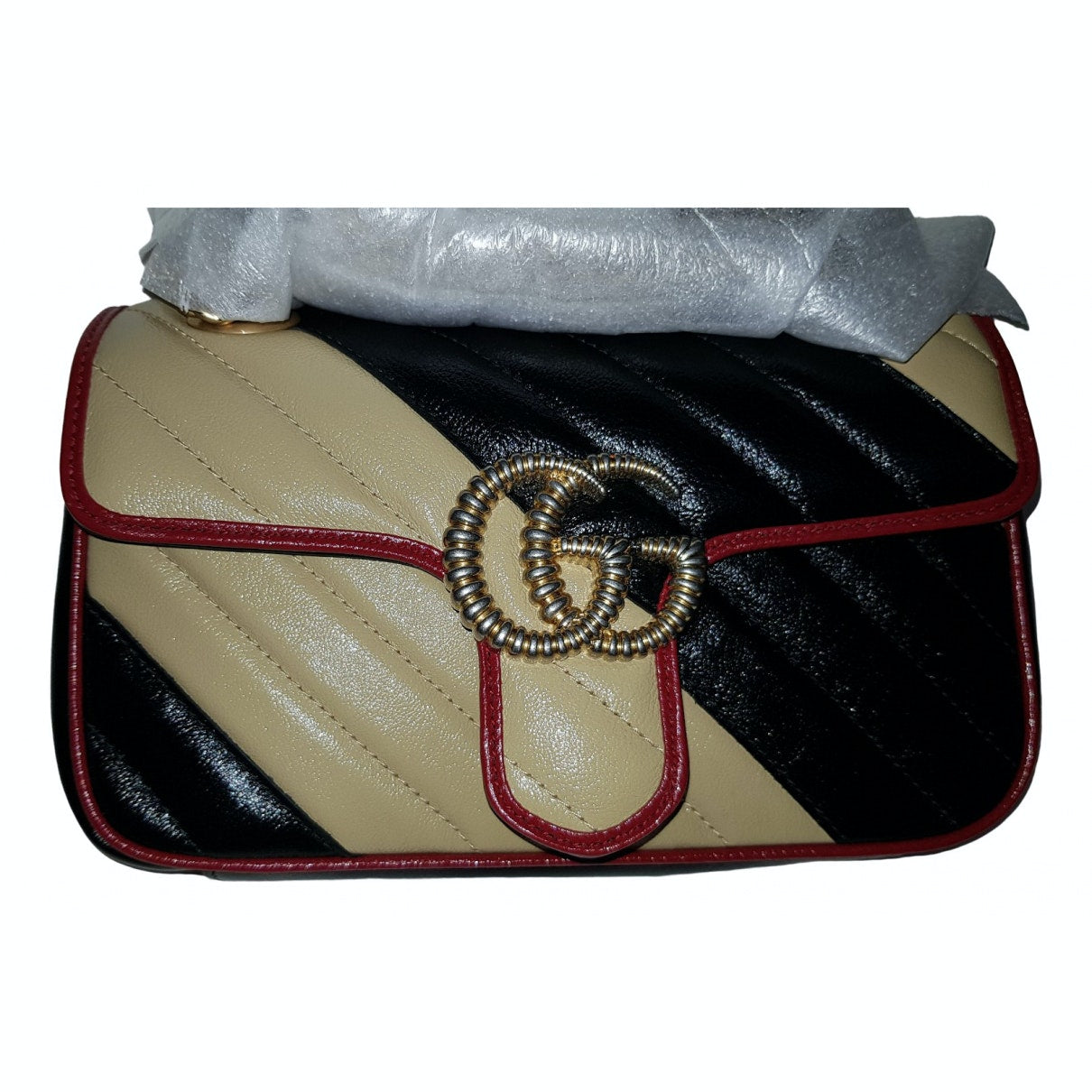Gucci marmont multicolour leather handbag