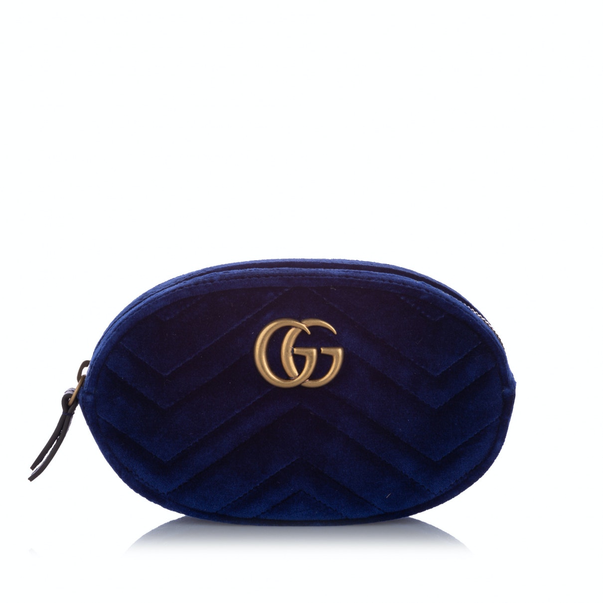 Gucci blue cloth belt bag