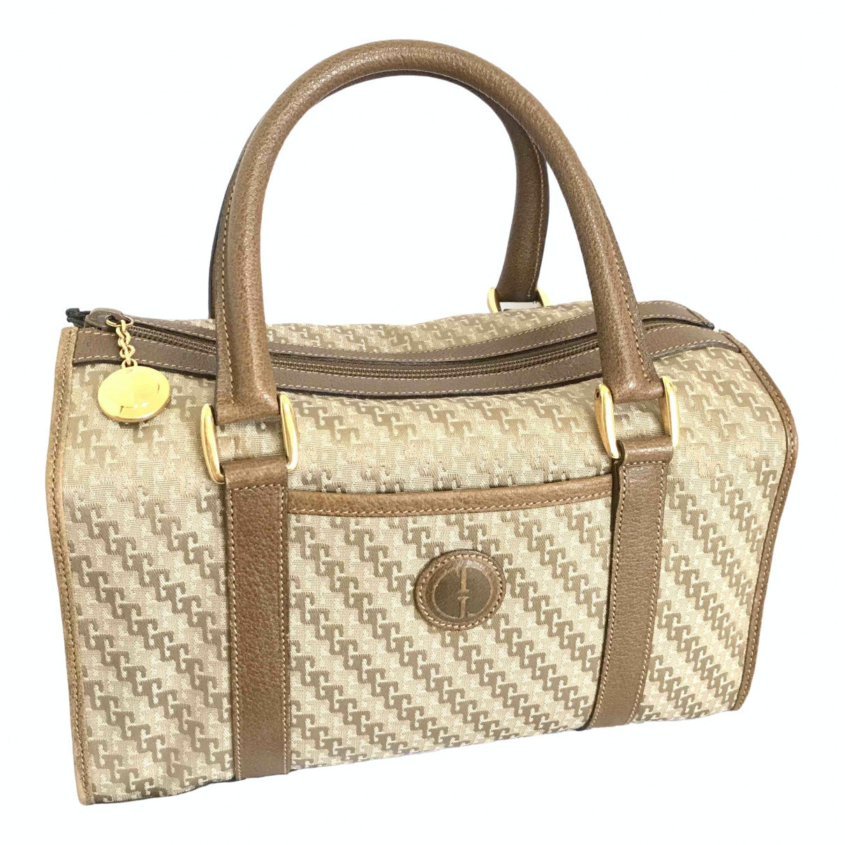 Gucci brown cloth handbag