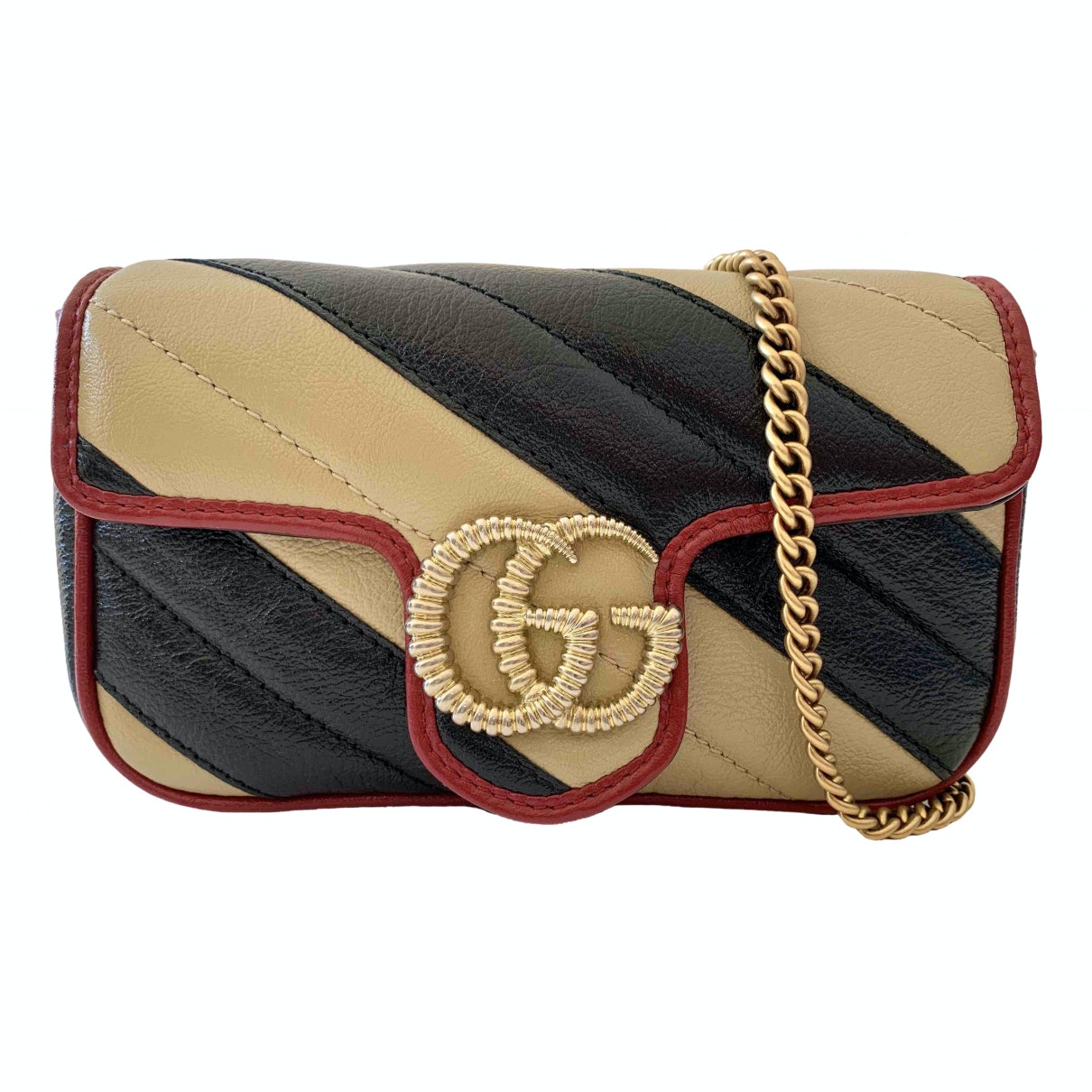 Gucci marmont black leather handbag