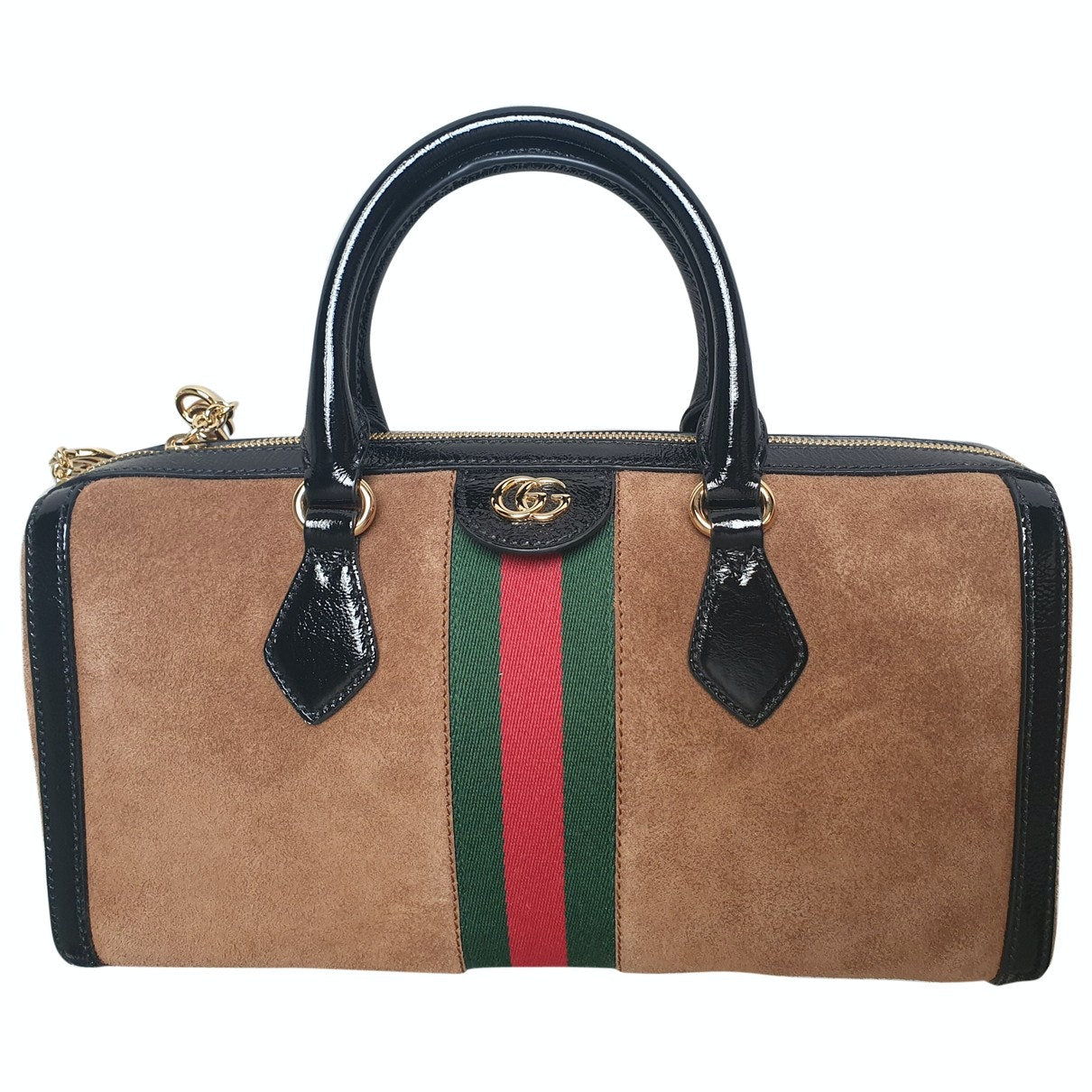 Gucci ophidia brown suede handbag