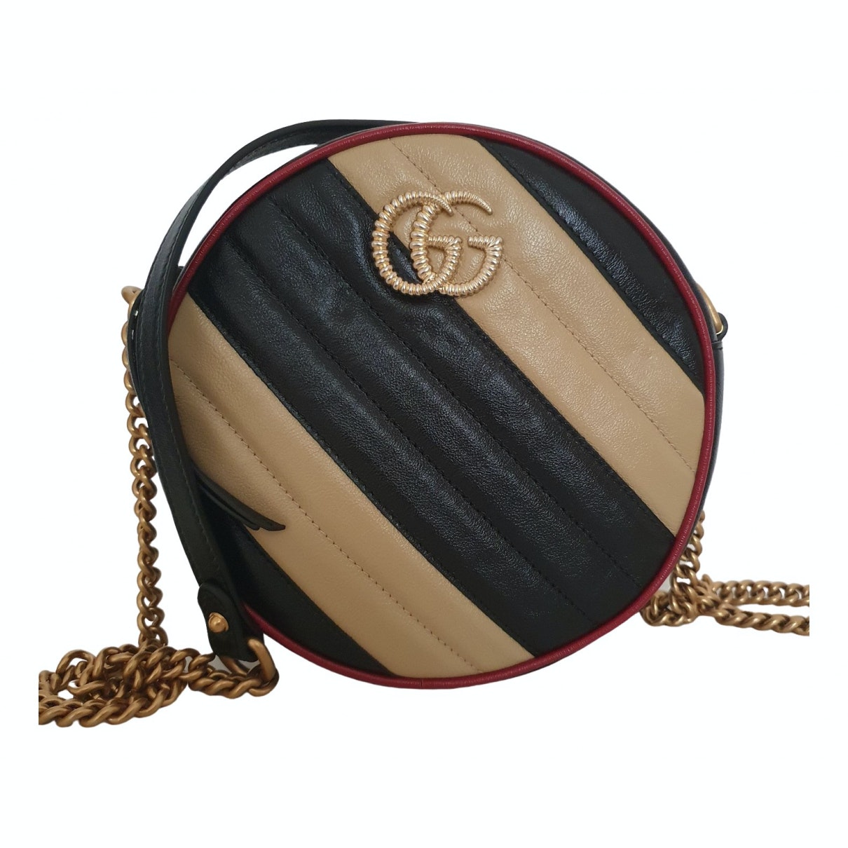 Gucci marmont black leather handbag