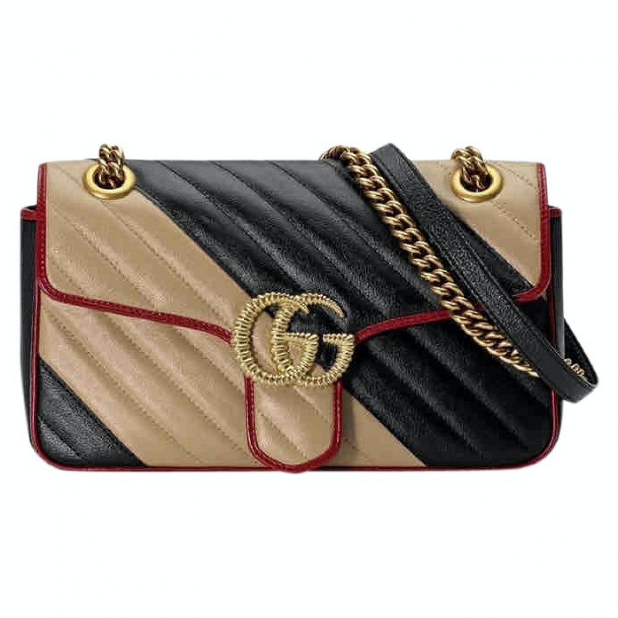 Gucci marmont multicolour leather handbag
