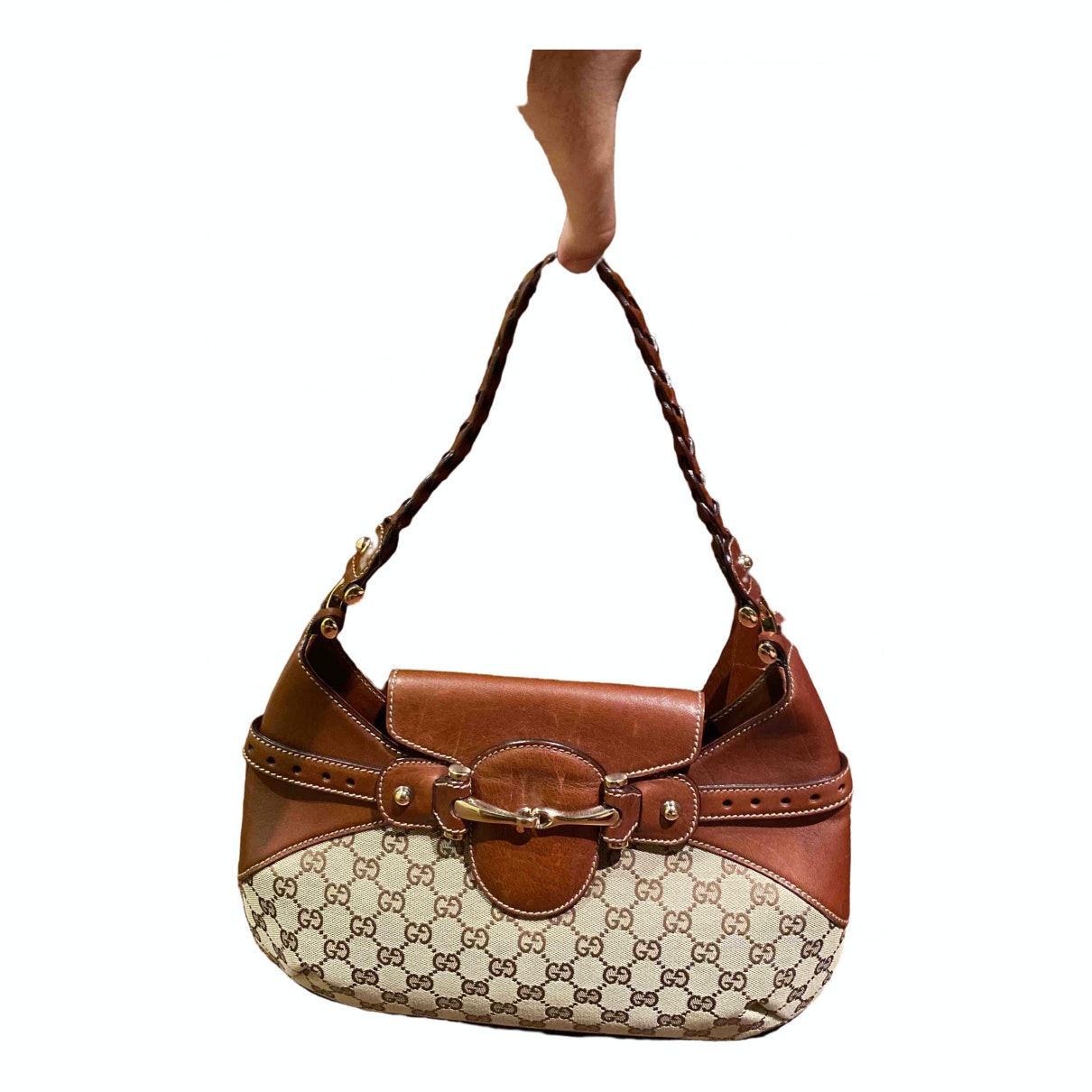 Gucci beige cloth handbag