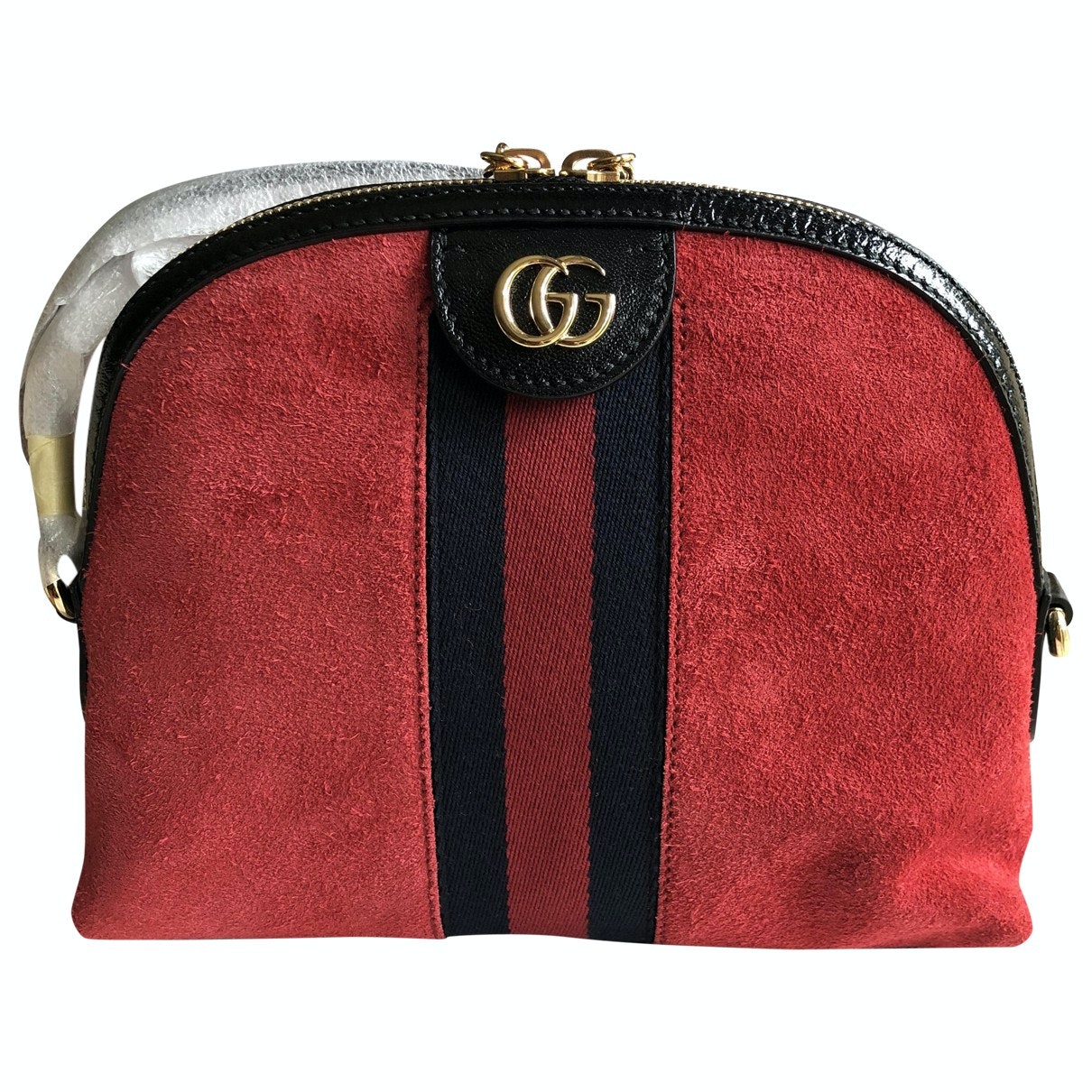 Gucci ophidia red suede handbag