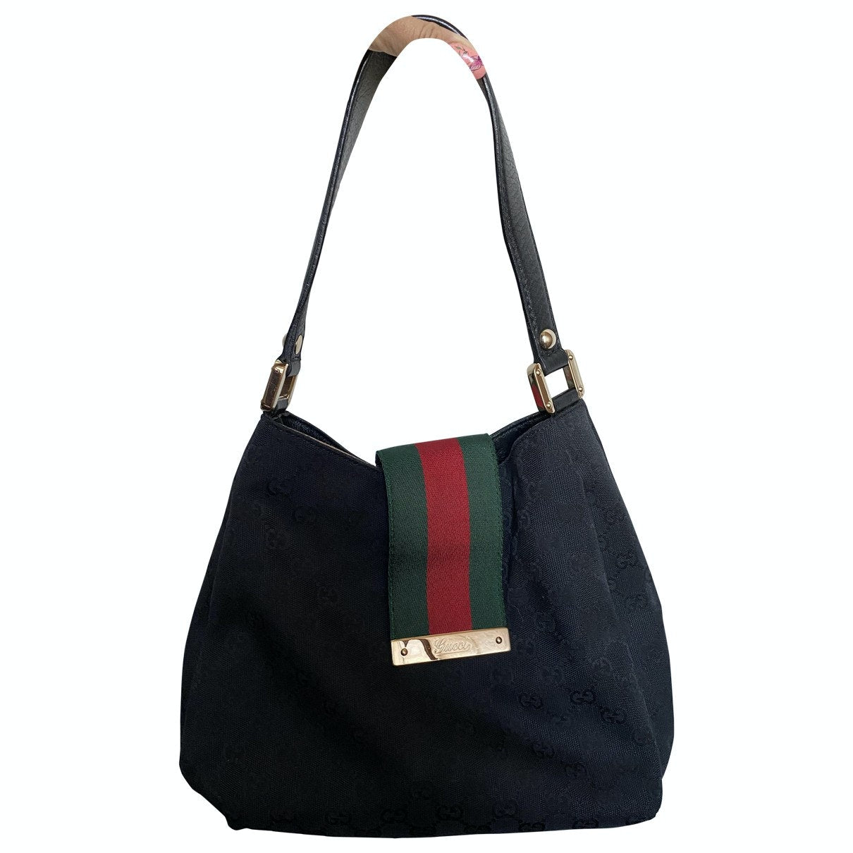 Gucci jackie black cloth handbag