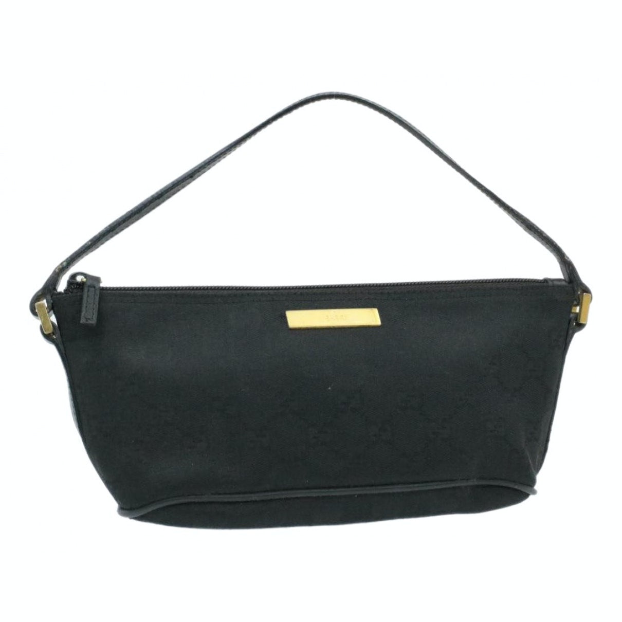 Gucci black cloth clutch bag