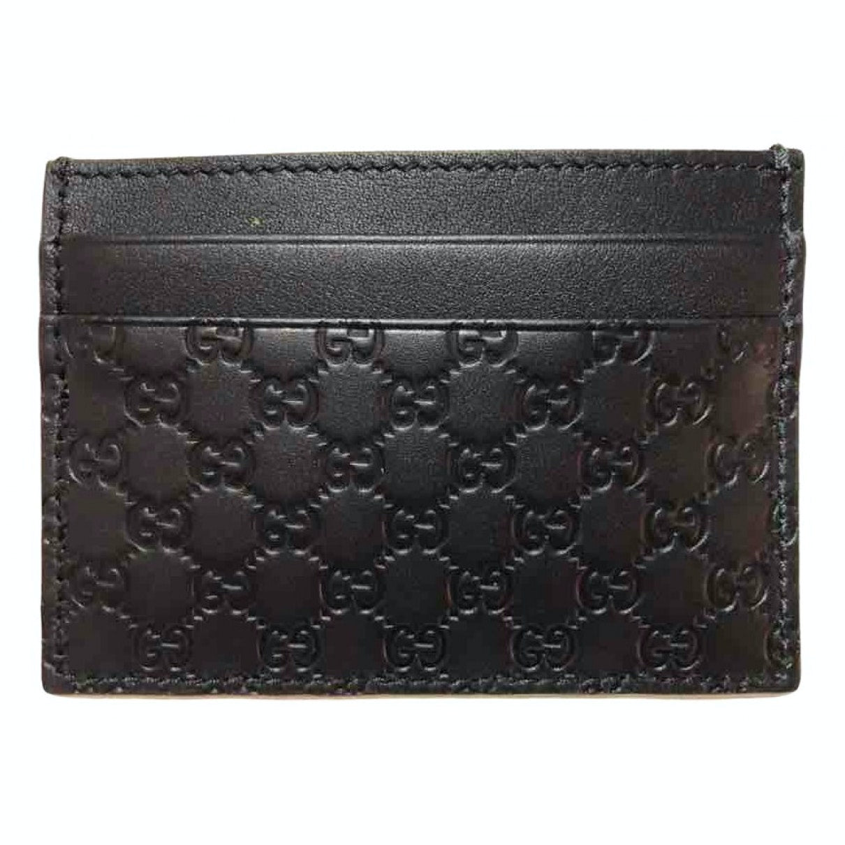 Gucci black leather case