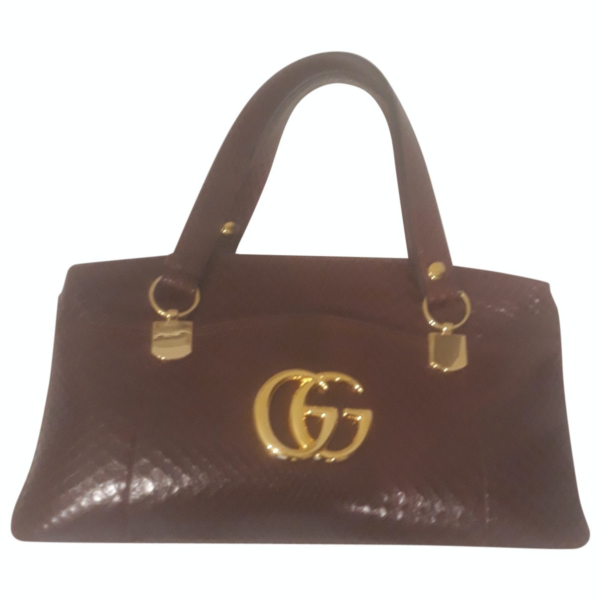 Gucci arli burgundy crocodile handbag