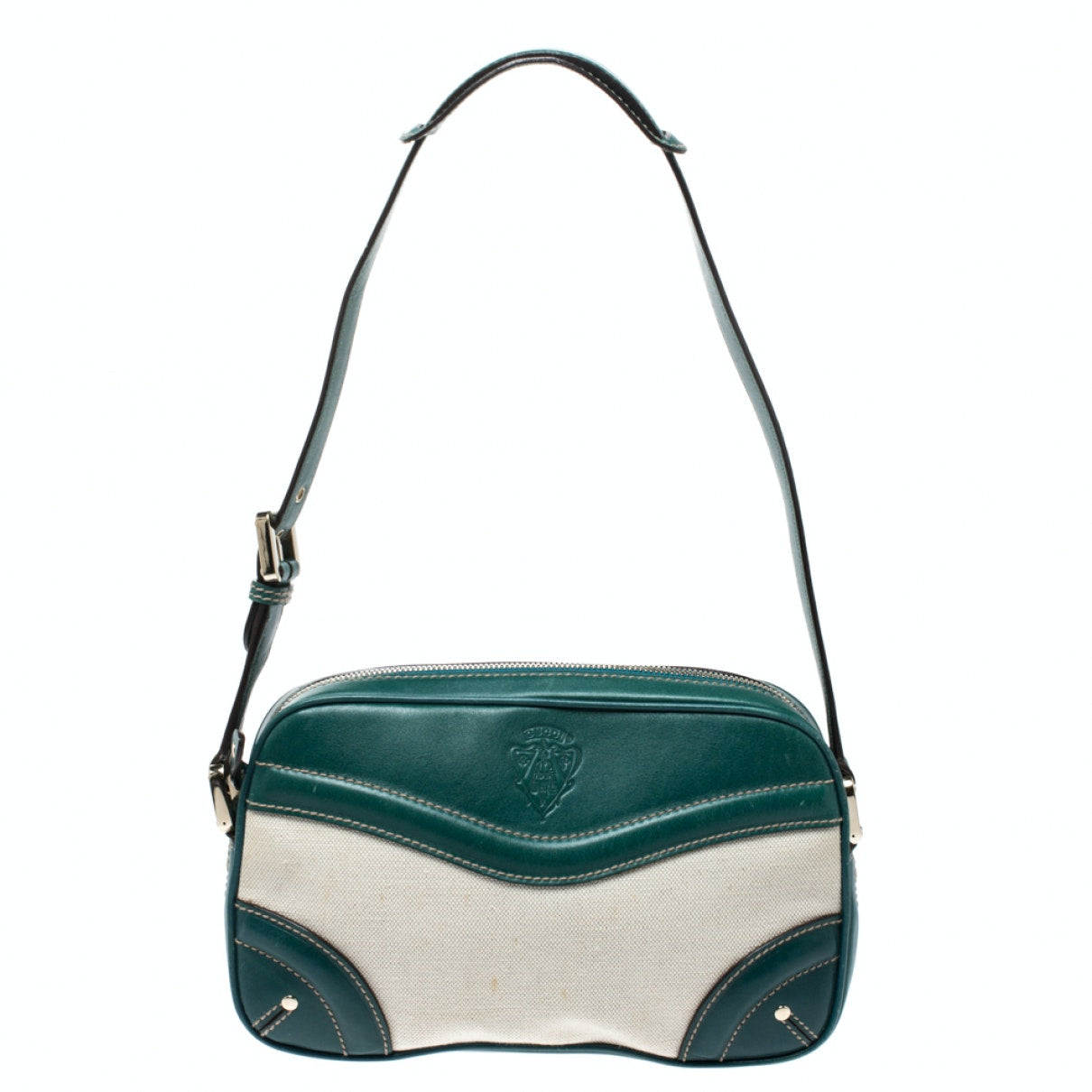 Gucci green leather handbag