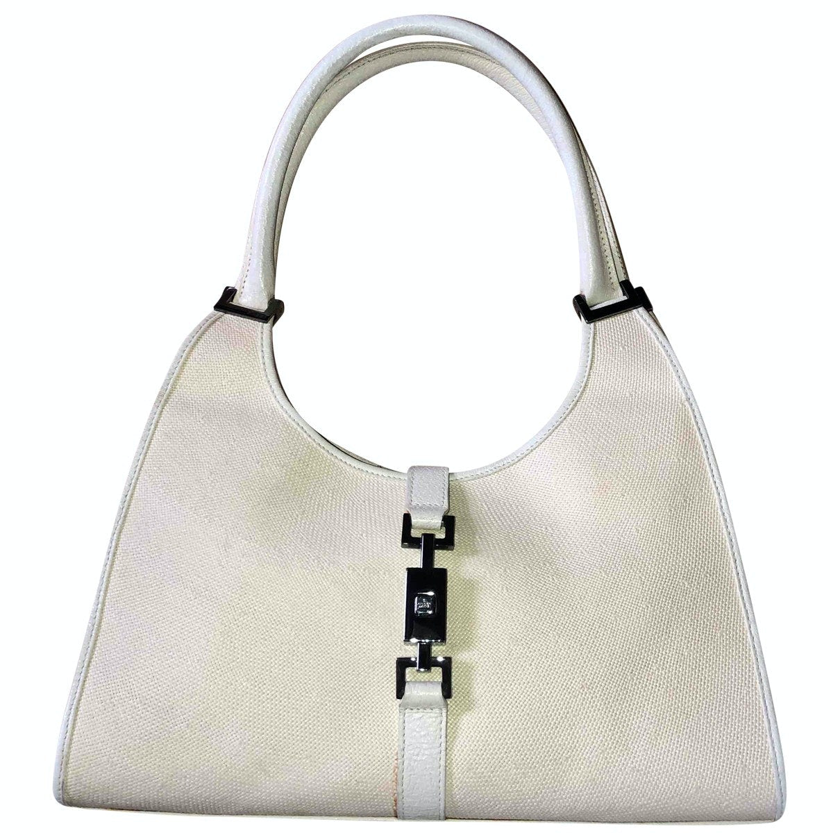 Gucci jackie ecru cloth handbag