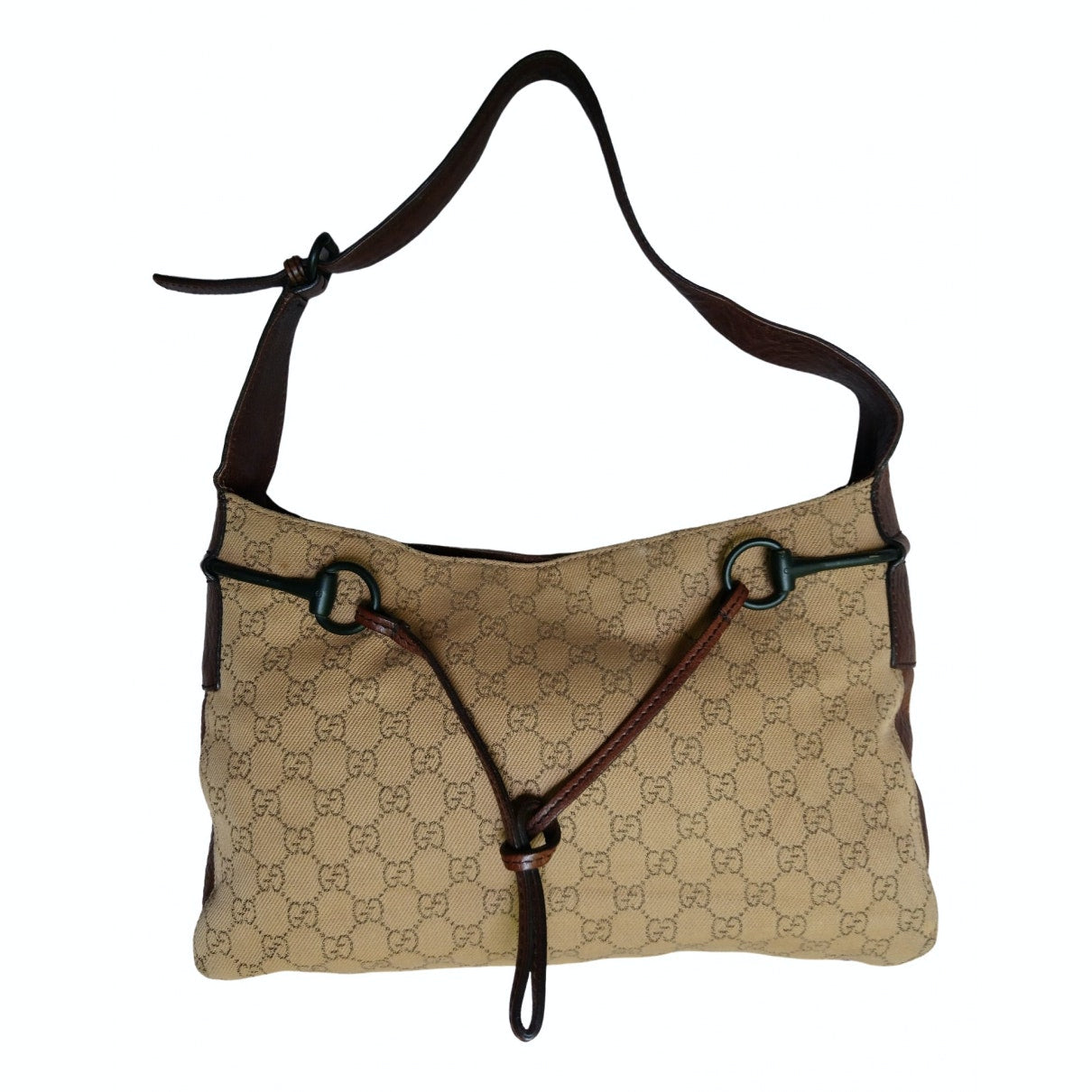 Gucci beige cloth handbag