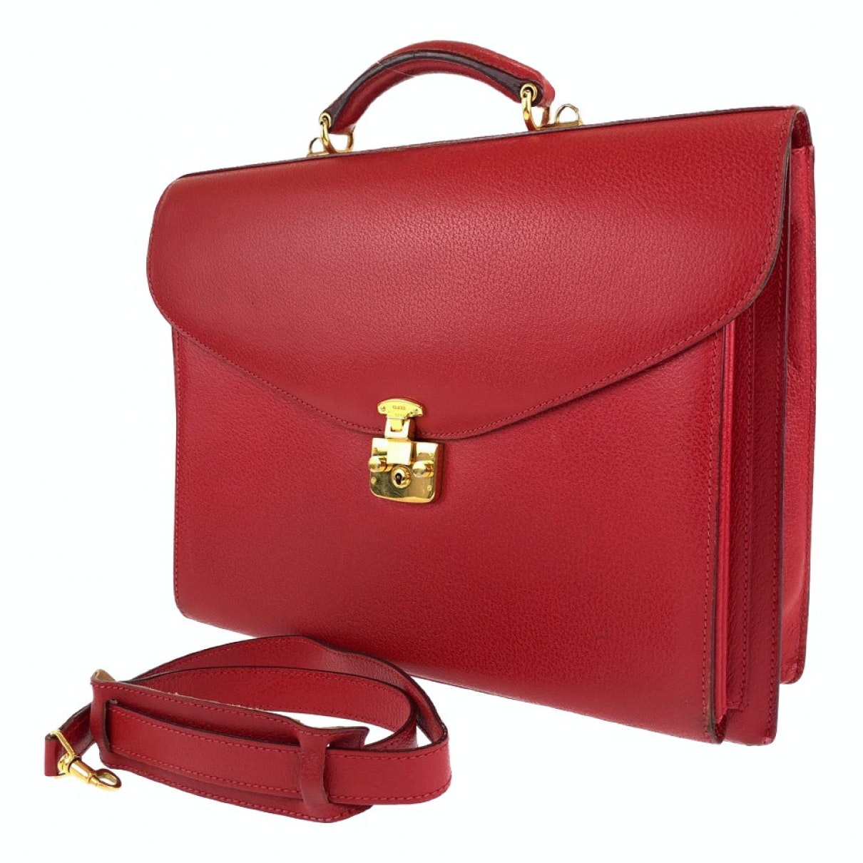 Gucci red leather bag