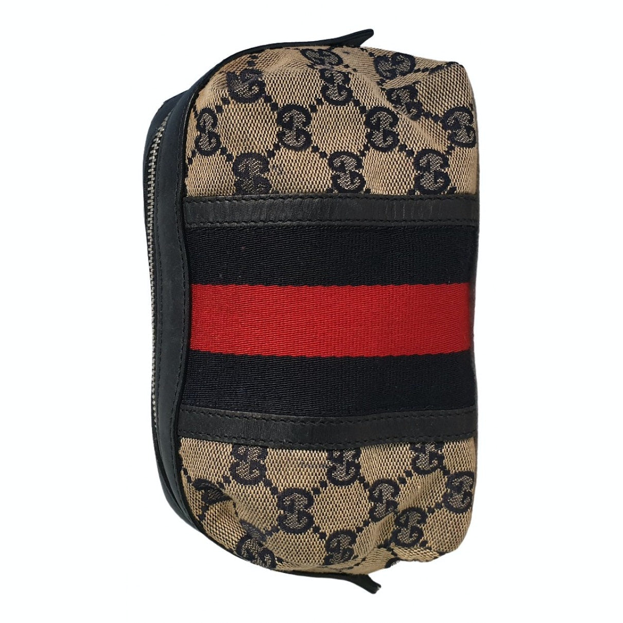 Gucci blue cloth travel bag