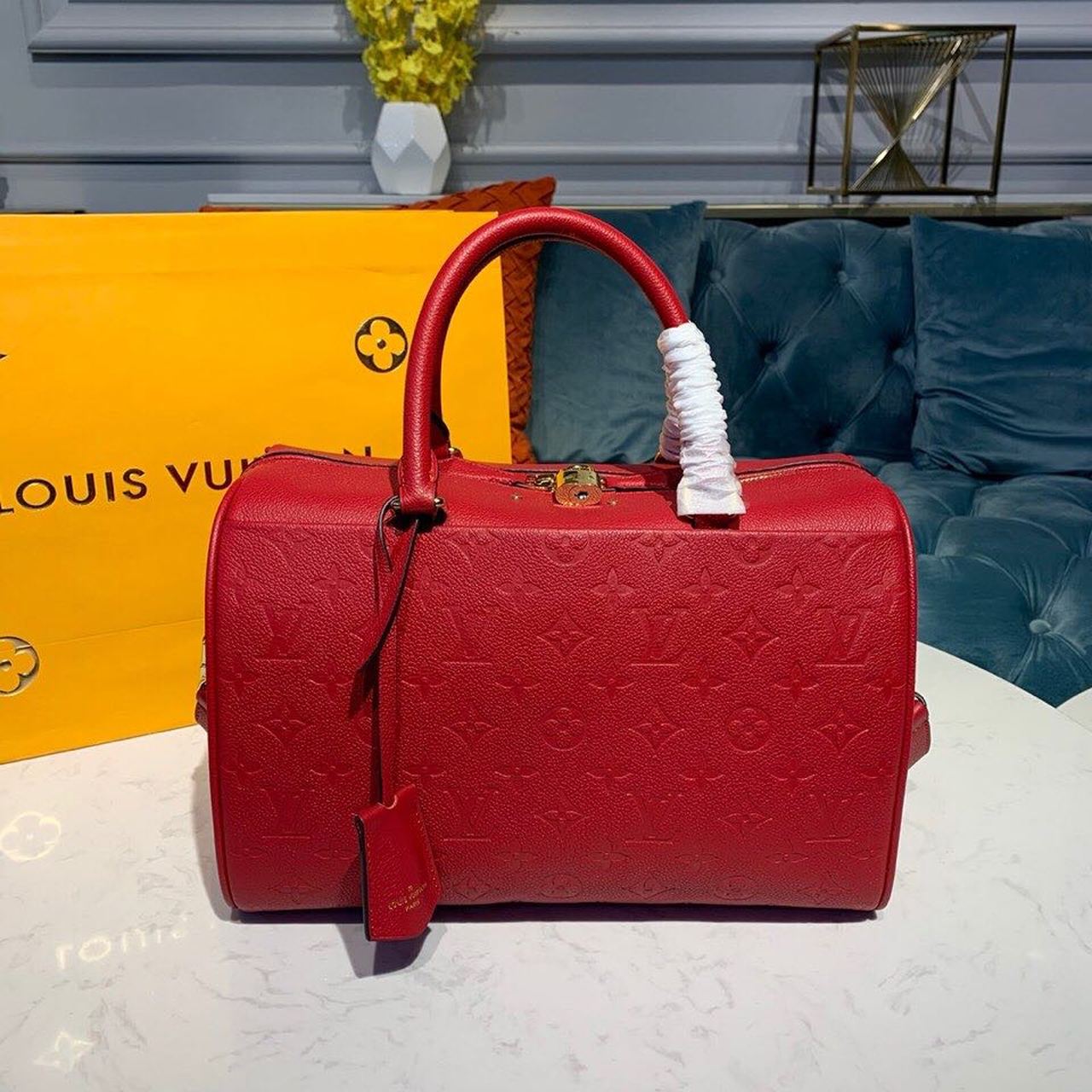 Top Quality Speedy Bandouliere Empreinte Cherry For Monogram Red Crossbody Bag