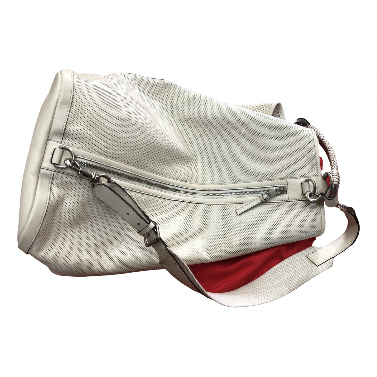 Gucci white leather bag
