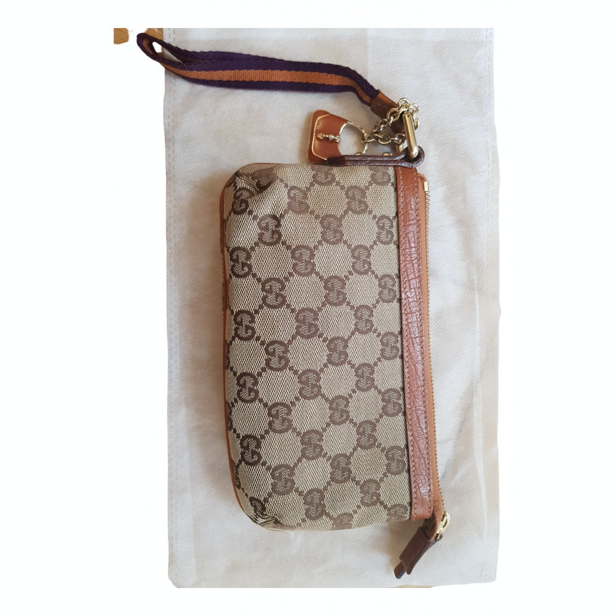 Gucci multicolour cloth clutch bag