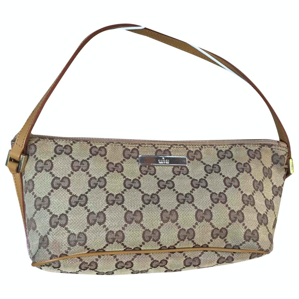 Gucci beige cloth clutch bag