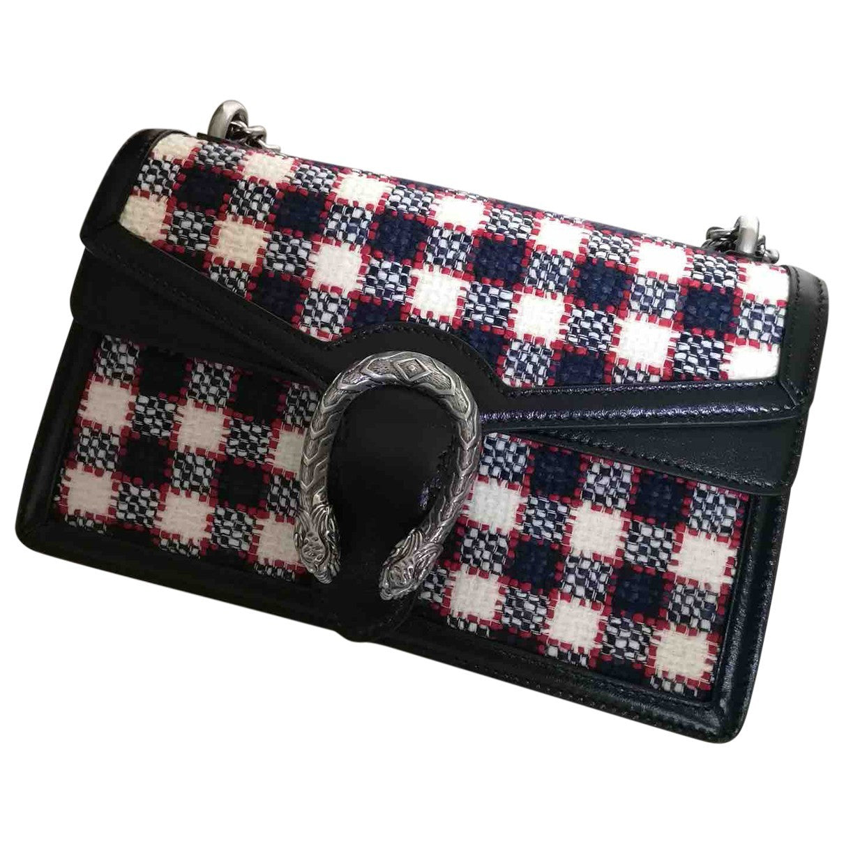 Gucci dionysus blue tweed handbag