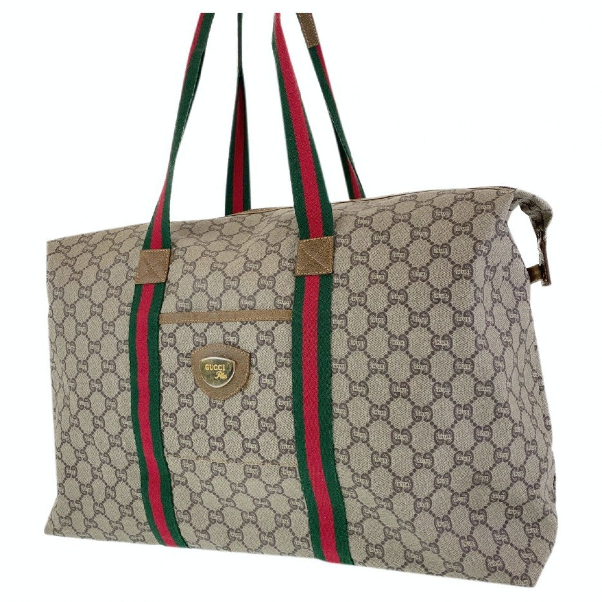 Gucci brown synthetic travel bag