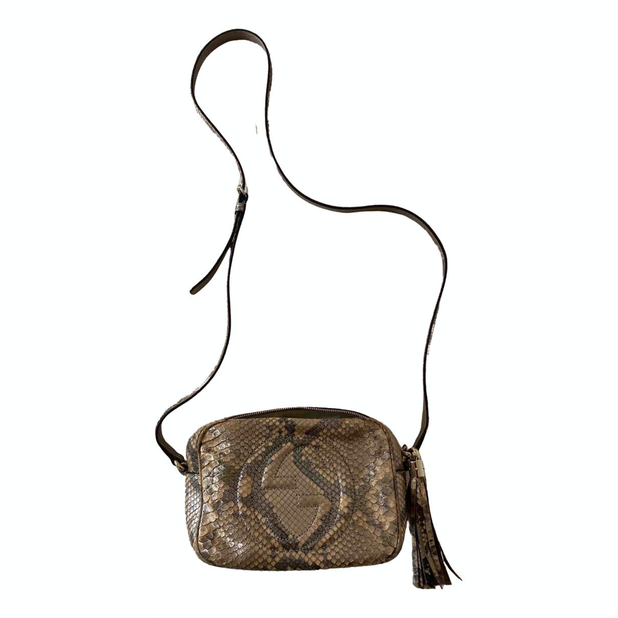 Gucci soho multicolour python handbag