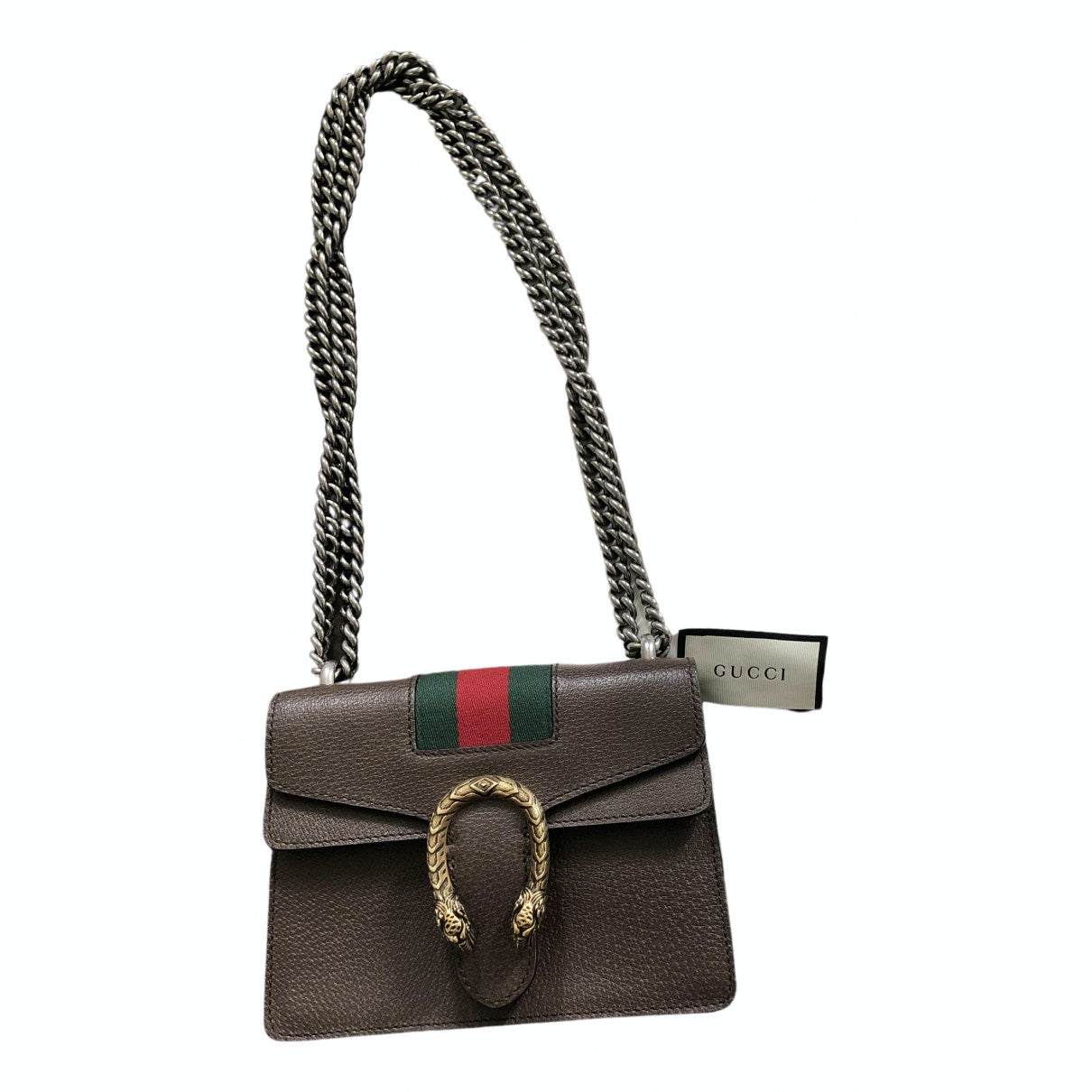 Gucci dionysus brown leather handbag