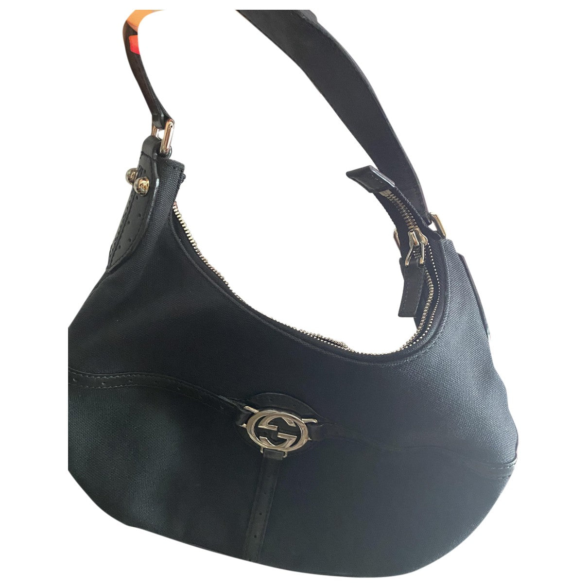 Gucci black cloth handbag
