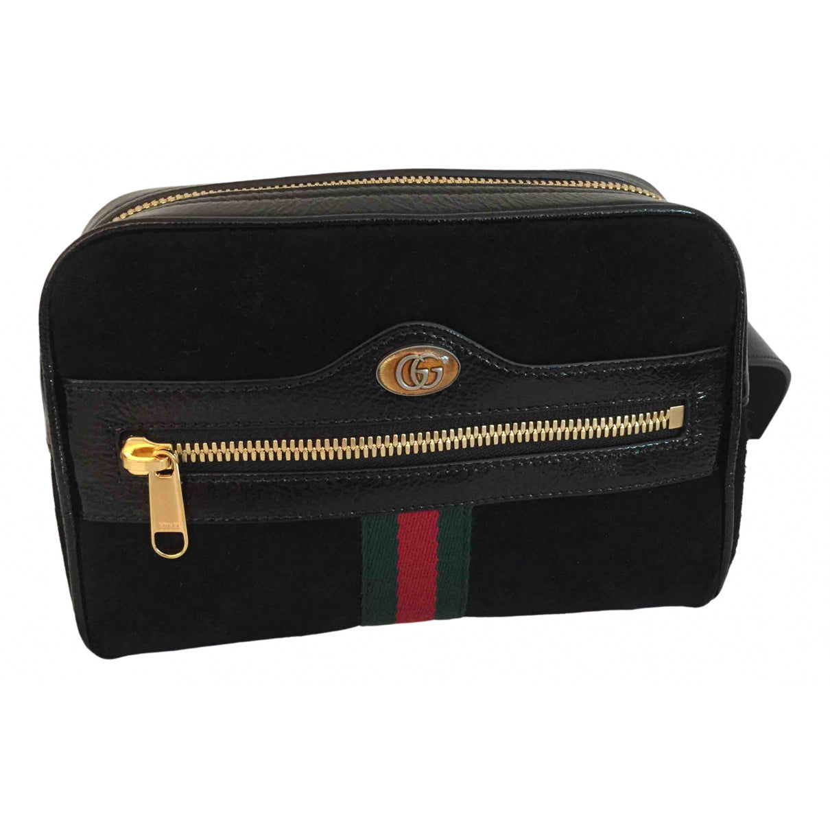 Gucci ophidia black suede clutch bag