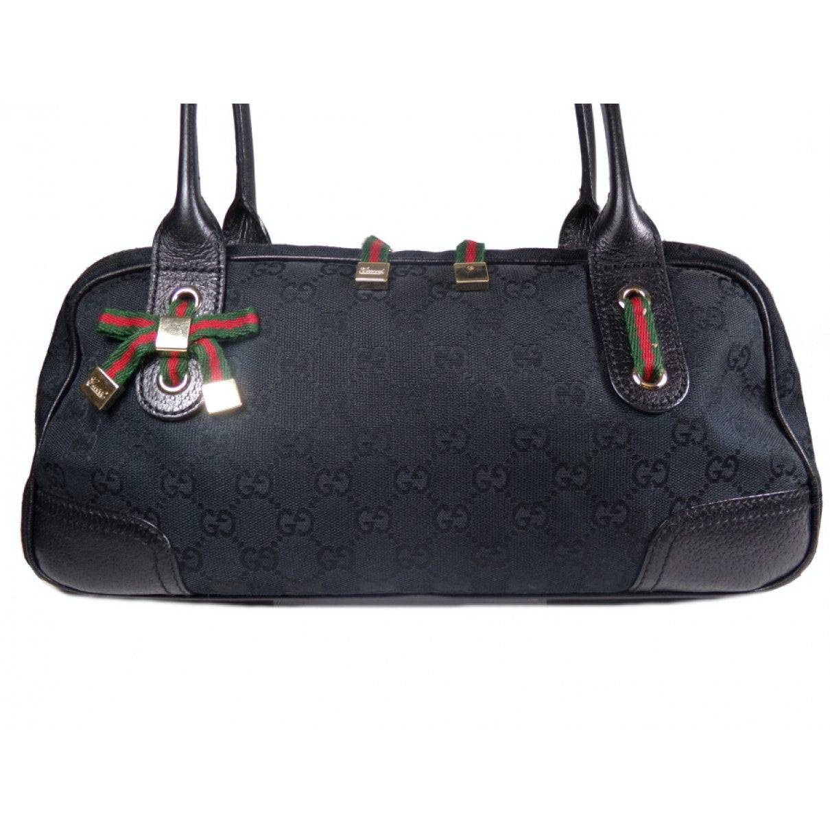 Gucci black cotton handbag