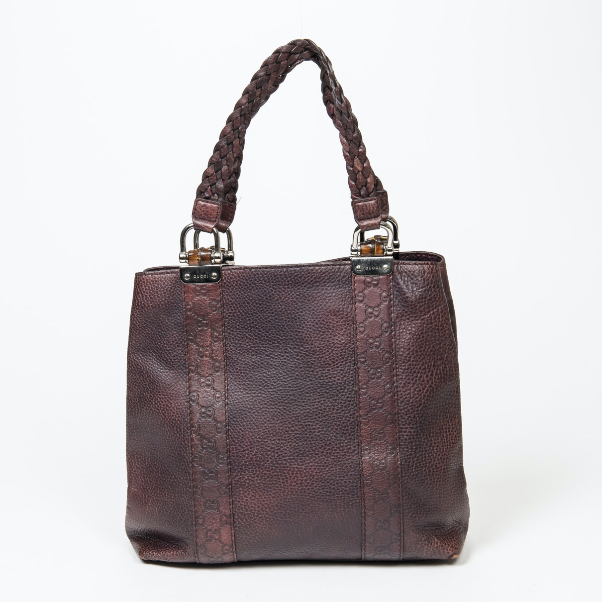 Gucci brown leather handbag